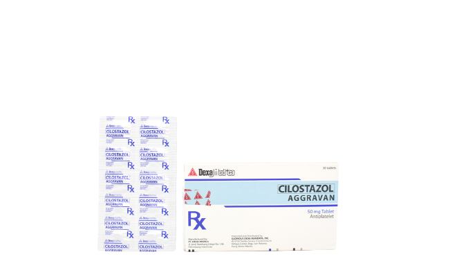 AGGRAVAN Cilostazol 50mg Tablet 30's price in the Philippines | MedsGo ...